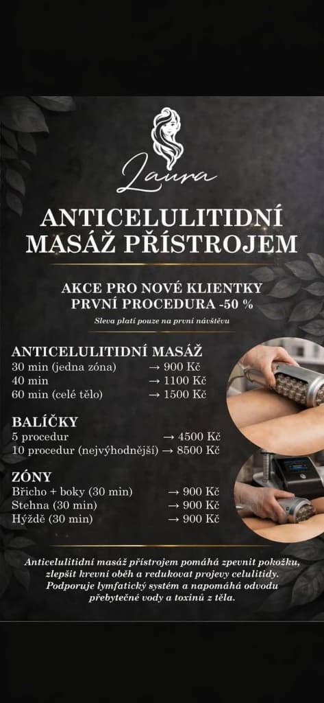 Ceník anticelulitidní masáž